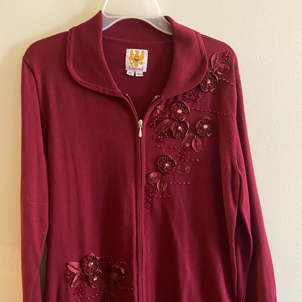 Vintage Ameri Mode zip up Cardigan